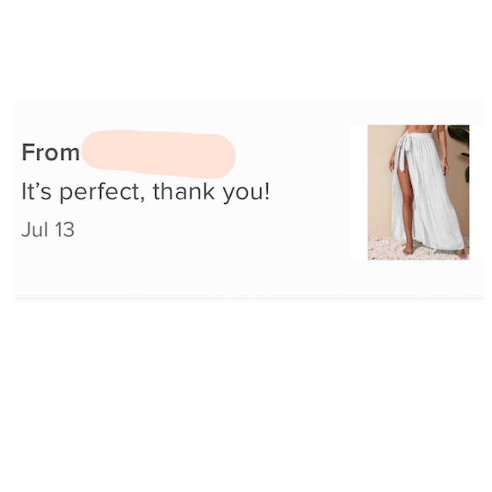 White Sarong Skirt - Picture 15 of 16